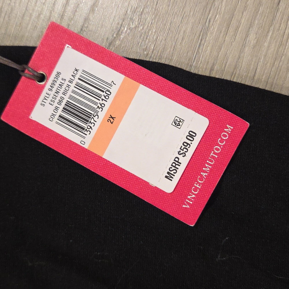 NWT Vince Camuto Essentials Pants In Black - Picture 2 of 5
